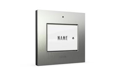 m-e modern-electronics 41026 Belknop Met naambord Eengezinswoning RVS 8-24 V AC/DC/1 A m-e modern-electronics 41026 Belknop Met naambord Eengezinswoning RVS 8-24 V AC/DC/1 A