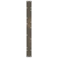 Eettafelpoten 2 st 90x(72-73,3) cm staal naturel - thumbnail