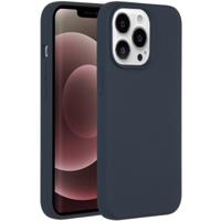 Accezz Liquid Silicone voor Apple iPhone 13 Pro Max Telefoonhoesje Blauw - thumbnail