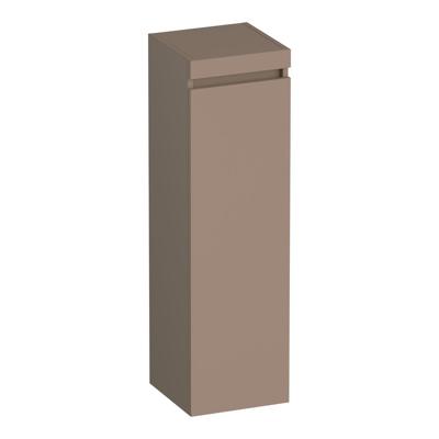 Brauer Joy - Hoge Kast - 120 cm - 1 Deur - Greeploos - Linksdraaiend - Mat Mokka