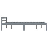 Bedframe massief grenenhout grijs 140x200 cm - thumbnail