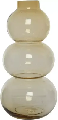 Vaas glas 19x36 cm bruin