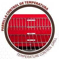 Kolenbarbecue met wielen Aktive Staal Plastic Geëmailleerd metaal 66 x 85 x 44 cm Rood - thumbnail