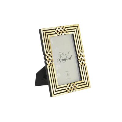 Fotolijsten DKD Home Decor 17 x 1,5 x 22 cm Gouden Hars Neoklassiek