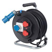 AS Schwabe 10176 Kabelhaspel 25.00 m Zwart CEE-stekker 16 A 3-polig