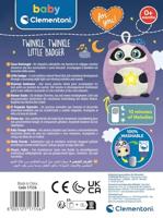 Clementoni baby twinkle twinkle kleine panda paars knuffel nachtlamp - thumbnail