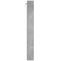 Vitrinekast 100x8,5x75 cm bewerkt hout betongrijs - thumbnail
