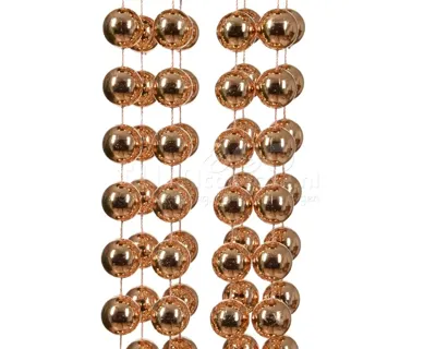 Kralenketting Kerstboom XXL 270cm Gember Bruin Kralenketting Kerstboom XXL 270cm Gember Bruin