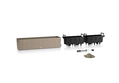 LECHUZA Jardiniere BALCONERA Stone 80 ALL-IN-ONE Beige