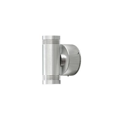 KonstSmide Led wandspotMonza 2x1w - 3000K 12,5cm metaalgrijs - 7929-310