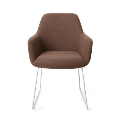 Jesper Home Eetkamerstoel 'Hiroo' Slide White, kleur Rustic Rye