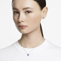 Swarovski 5641171 Set Ketting+Oorknoppen Millenia Octacon zilverkleurig-blauw - thumbnail