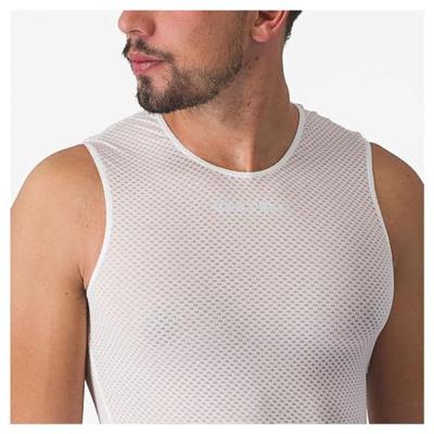 Castelli Pro mesh 2.0 mouwloos ondershirt wit heren XL