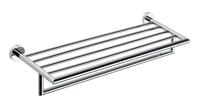 Dubbele Handdoekhouder Sapho X-Round Hangend met Plankopslag 65x21.5 cm Chroom - thumbnail
