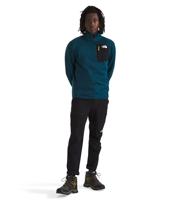 The North Face Crest 1/4 Zip Fleece Heren Midnight Petrol - TNF Black M - thumbnail
