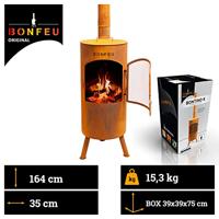 Bonfeu BonTino LP tuinhaard - Corten - thumbnail