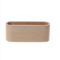 20 stuks houten tafel visitekaartje display stand memo houder opbergdoos organisator type: Elm kleur - thumbnail