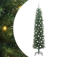 VidaXL Kunstkerstboom groen 180 cm pvc en staal en kunststof - thumbnail