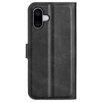 Casecentive Leren Wallet case met sluiting iPhone 16 zwart - thumbnail