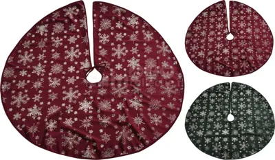 Kerstboomrok Sneeuwvlok Ø95cm Assorti 1st