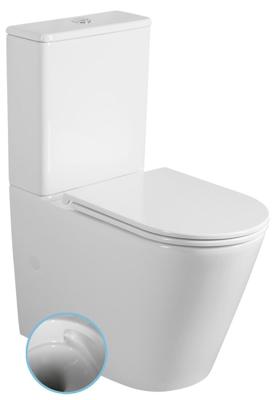 BWS AVI duoblok Rimless Glans wit Tornado Spoeling incl zitting PK (AO optioneel) BWS AVI duoblok Rimless Glans wit Tornado Spoeling incl zitting PK (AO optioneel)