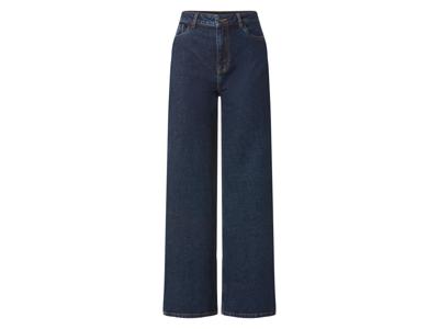 esmara Dames jeans - Wide leg (Donkerblauw, 46) esmara Dames jeans - Wide leg (Donkerblauw, 46)