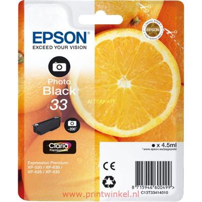 Epson T334140 Origineel Fo.zw 4,5ml