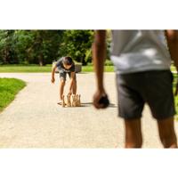 Outdoor Play houten tuin bowlingset met 9 kegels en 2 ballen - thumbnail
