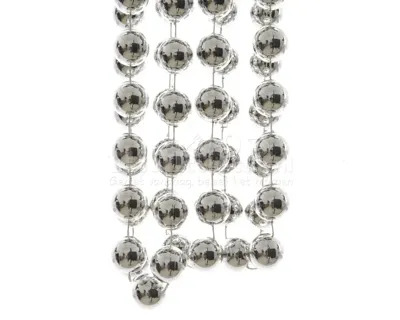 Kralenketting Kerstboom XXL 270cm Zilver