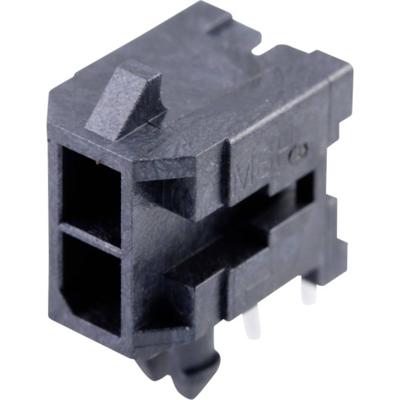 Molex 430450200 Male header, inbouw (standaard) Totaal aantal polen: 2 Rastermaat: 3 mm Inhoud: 1 stuk(s) Tray