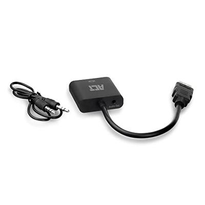 ACT 0,15 meter HDMI-A male naar VGA female adapter, met audio ACT 0,15 meter HDMI-A male naar VGA female adapter, met audio