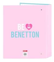 Ringmap Benetton Unique Roze Turkoois A4 27 x 33 x 6 cm - thumbnail