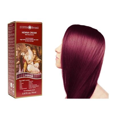 Surya Brasil Henna haarverf creme marsala 70 Milliliter Surya Brasil Henna haarverf creme marsala 70 Milliliter