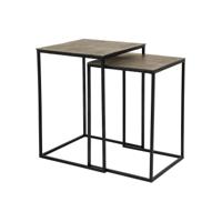 Richmond Salontafel 'Finn' Set van 2 stuks, kleur Champagne Gold - thumbnail