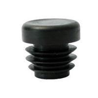 Steco Inslagdoppen voordrager voor transportfiets ø16mm - zwart - thumbnail