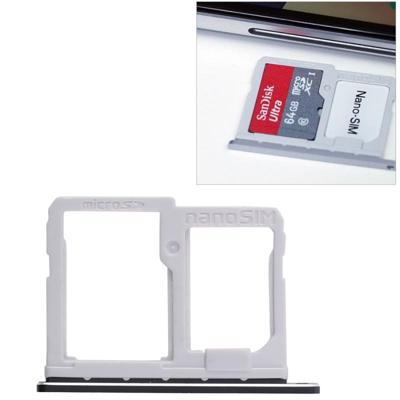 SIM-kaart lade + micro SD-kaart lade voor LG Q6/M700/M700N/G6 mini (zwart)