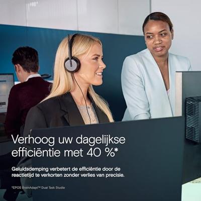 EPOS IMPACT 860T On Ear headset Kabel Stereo Zwart Headset Telefoon EPOS IMPACT 860T On Ear headset Kabel Stereo Zwart Headset Telefoon