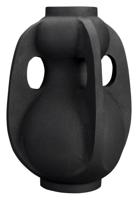 Dutchbone Vaas 'Thiago' 38cm hoog, kleur Zwart - thumbnail