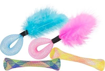 TRIXIE SET TUBES MET RATEL 4ST ASSORTI TOT 15 CM