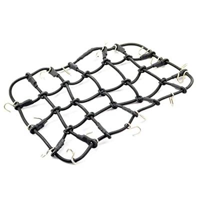 Luggage Net w/Hooks L190mm / W110mm (Unstretched) - Zwart