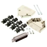 MH Connectors MHDTPK25-DM25P-K D-sub male connectorset 180 ° Aantal polen: 25 Soldeerkelk 1 stuk(s) - thumbnail