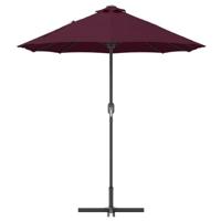 Tuinparasol Bordeauxrood 380 x 196 x 235 cm Poedergecoat staal - thumbnail
