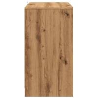 Dressoir 70x41x75 cm bewerkt hout artisanaal eikenkleur - thumbnail