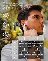 KSIX Spark Draadloze hoofdtelefoon met Bluetooth 5.2 en ruisonderdrukking, hoofdtelefoon met lossless HD-geluid en dual-microfoon voor oproepen, sport en muziek, roze - thumbnail