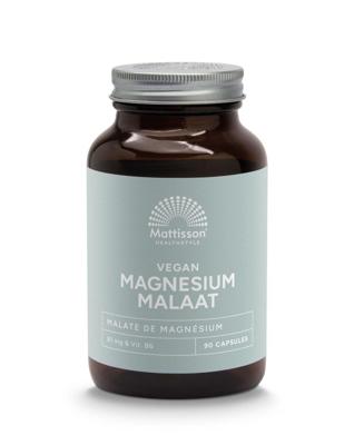 Mattisson Magnesium malaat met actieve vorm vit. b6 90 Vegetarische capsules