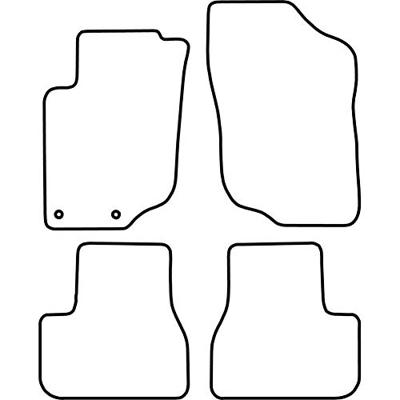 Automatten passend voor Peugeot 207 vanaf 2006 TMPE522