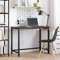 Tafel Gerookt eiken 80 x 50 x 76,5 cm Engineered hout en staal - thumbnail