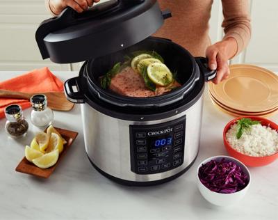Crock-Pot CR051 Express Pot Multi Cooker 5.7L RVS/Zwart Crock-Pot CR051 Express Pot Multi Cooker 5.7L RVS/Zwart