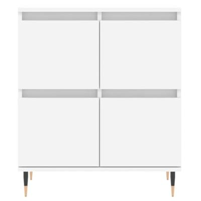 Dressoir 60x35x70 cm bewerkt hout wit