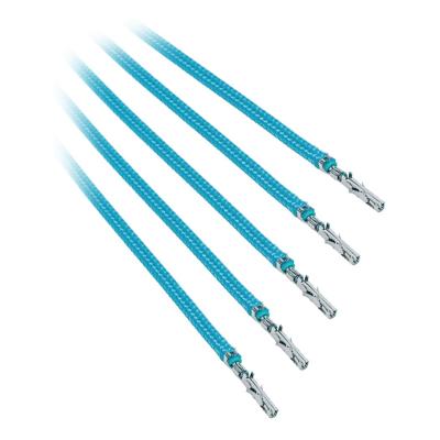 Alchemy 2.0 - PSU kabel - 5x 20cm - cyaan blauw Alchemy 2.0 - PSU kabel - 5x 20cm - cyaan blauw